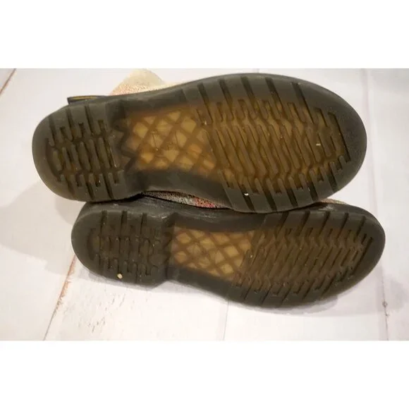 Dr. Martens Girls Holographic Combat Boots – Size 2 - Picture 10 of 11